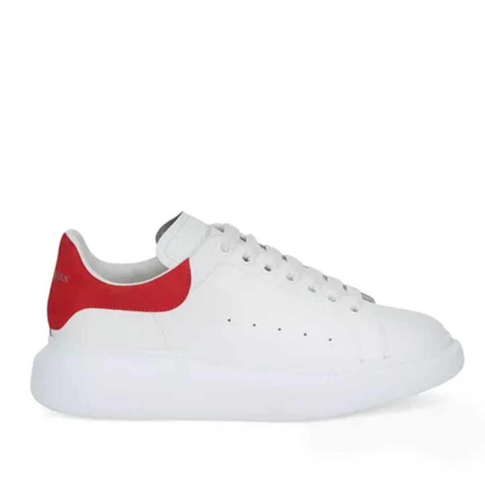 Alexander McQueen Oversized Leather Heel Detail Sneakers